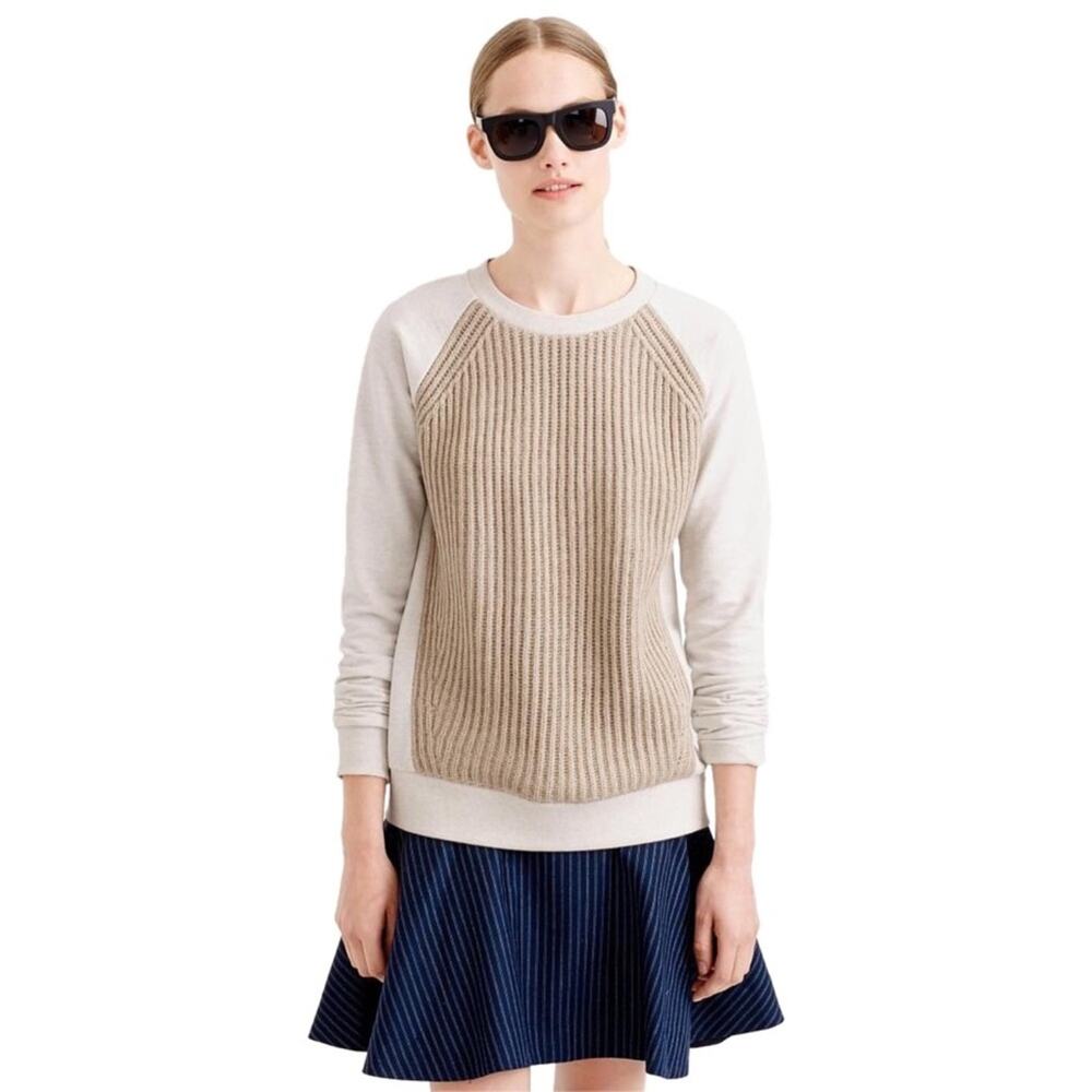 J. Crew Wool Blend Gray Sweatshirt & Sweater Outdoor & Cozy - Picture 3 of 8